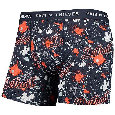 Men's Pair of Thieves Orange/Navy Detroit Tigers Super Fit 2-Pack Boxer Briefs Set