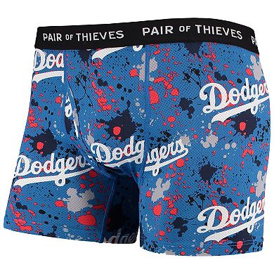 Men's Pair of Thieves Royal/Black Los Angeles Dodgers Super Fit 2-Pack Boxer Briefs Set