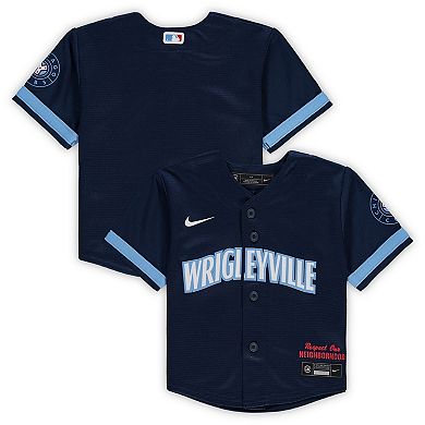 Infant Nike Navy Chicago Cubs 2021 MLB City Connect Replica Jersey