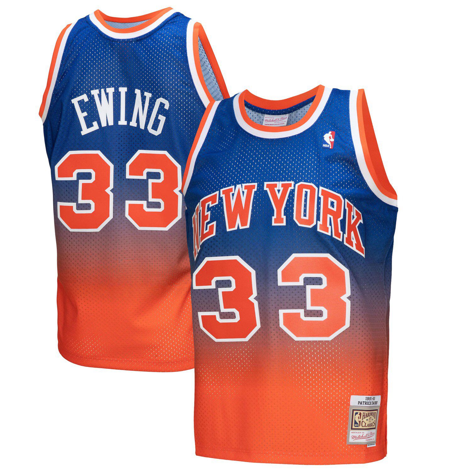 Men's Mitchell & Ness Patrick Ewing Heathered Gray New York Knicks Big &  Tall Name & Number Pullover Hoodie