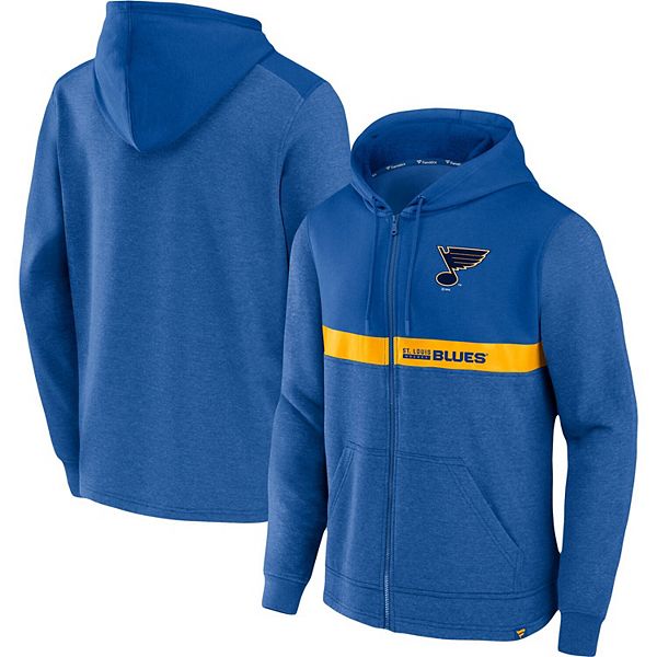 Lids St. Louis Blues Youth Faceoff Colorblocked Fleece Full-Zip Hoodie  Jacket - Blue