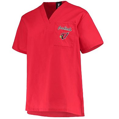 Women's Concepts Sport Cardinal Arizona Cardinals Scrub Top