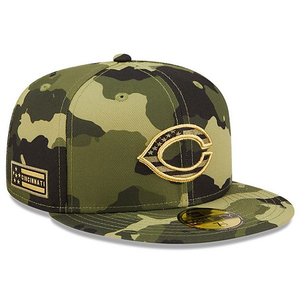 Men's New Era Camo Cincinnati Reds 2022 Armed Forces Day On-Field ...