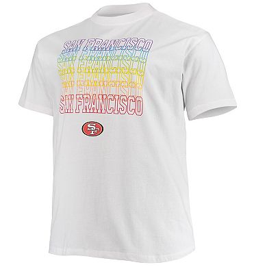 Men's Fanatics Branded White San Francisco 49ers Big & Tall City Pride T-Shirt
