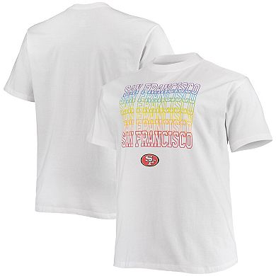 Men's Fanatics Branded White San Francisco 49ers Big & Tall City Pride T-Shirt