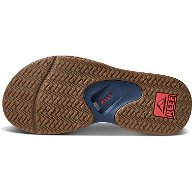 Women's REEF Boston Red Sox Fanning Bottle Opener Sandals