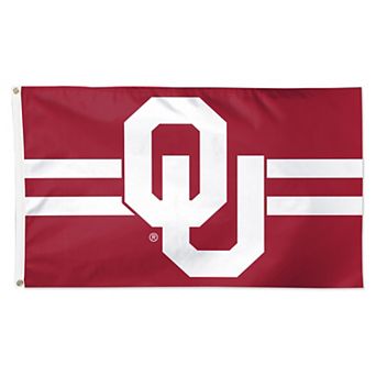 WinCraft Oklahoma Sooners 3' x 5' Horizontal Stripe Deluxe Single-Sided Flag