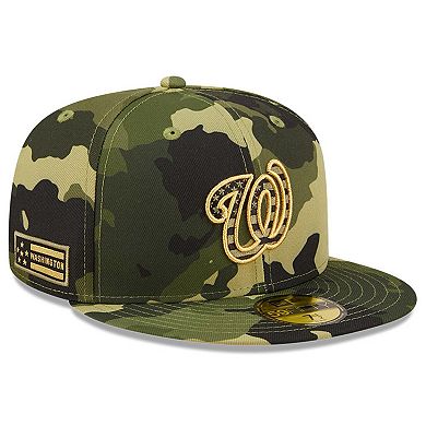 Men's New Era Camo Washington Nationals 2022 Armed Forces Day On-Field ...