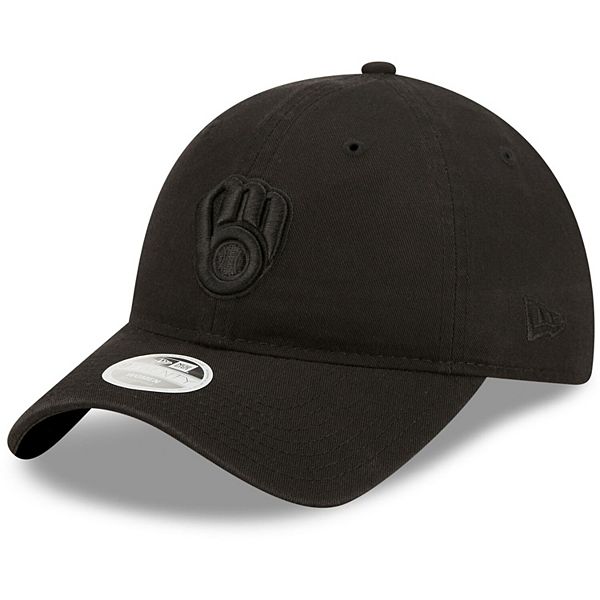 Women's New Era Milwaukee Brewers Black on Black Core Classic II ...