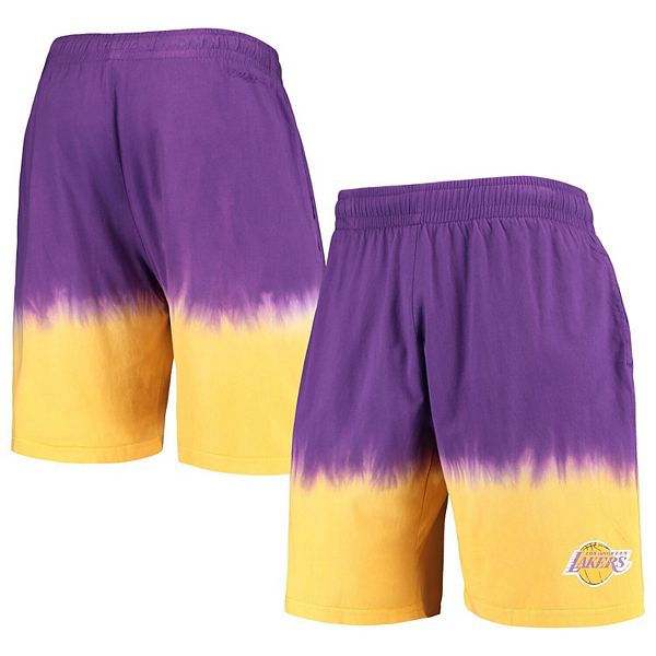 Men's Mitchell & Ness Gold/Purple Los Angeles Lakers Hardwood