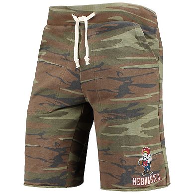 Men's Camo Alternative Apparel Nebraska Huskers Victory Lounge Shorts