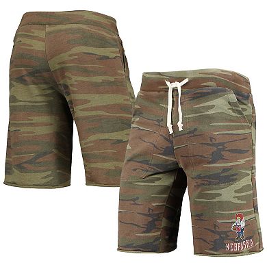 Men's Camo Alternative Apparel Nebraska Huskers Victory Lounge Shorts