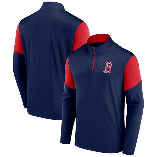 Boston Red Sox Under Armour Youth Team Blast HeatGear Quarter-Zip Pullover  Jacket - Navy