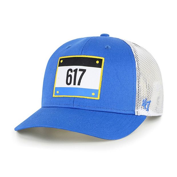 Men's '47 Blue/White Boston Red Sox City Connect Trucker Snapback Hat
