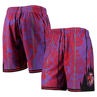 Men's Mitchell & Ness Purple Toronto Raptors Hardwood Classics Lunar New Year Swingman Shorts