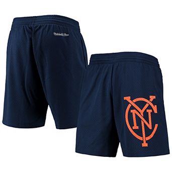 Men's Mitchell & Ness Navy New York City FC Monogram Shorts