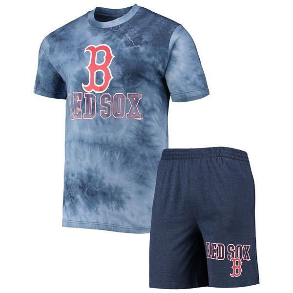 Women's Concepts Sport Heather Navy Boston Red Sox Meter Knit Raglan Long Sleeve T-Shirt & Shorts Sleep Set Size: Extra Large