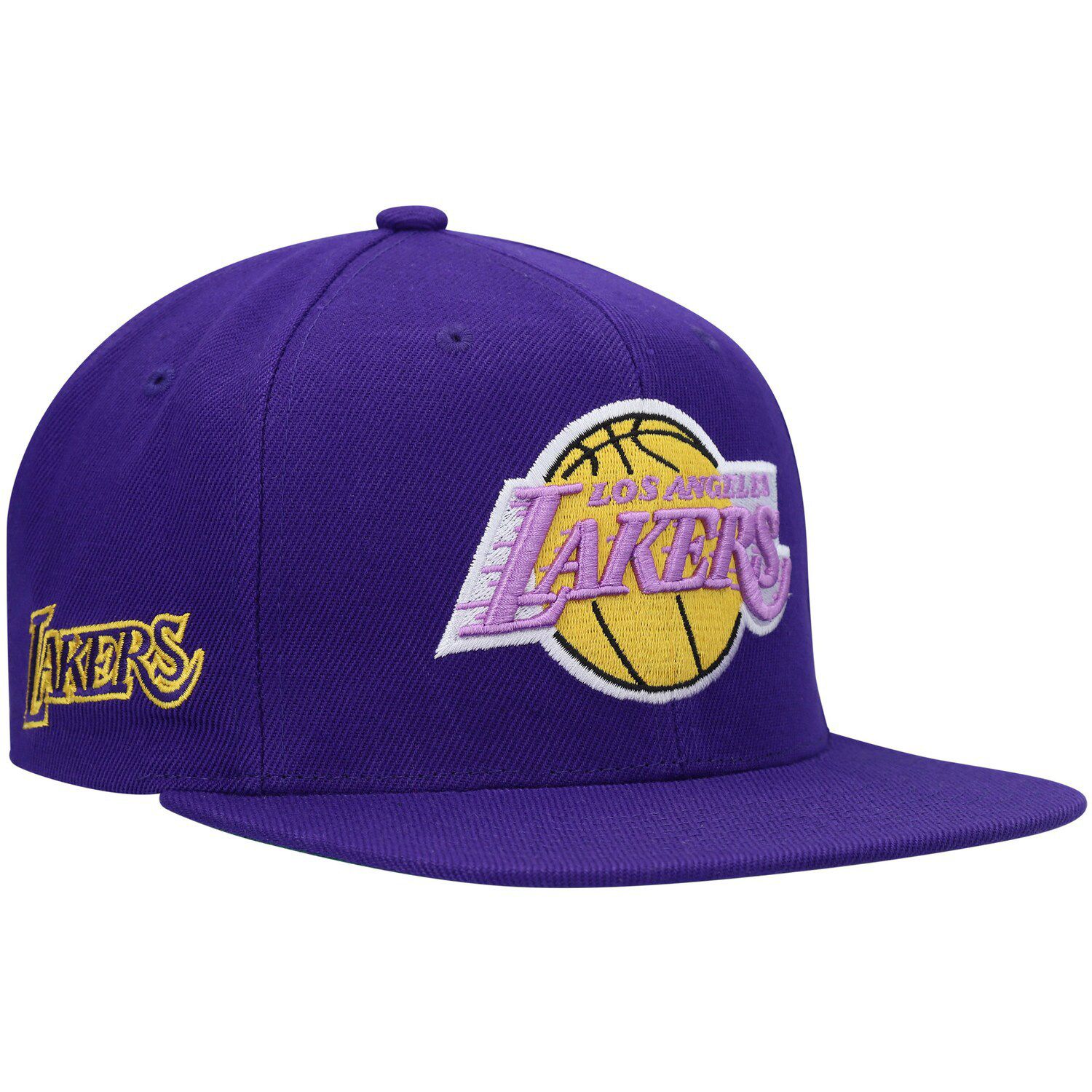 Los Angeles Lakers Men’s NBA Retro Pinstripe Mitchell & Ness Snapback Hat