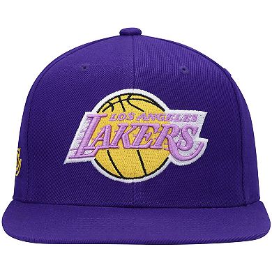 Men's Mitchell & Ness Purple Los Angeles Lakers Hardwood Classics Snapback Hat