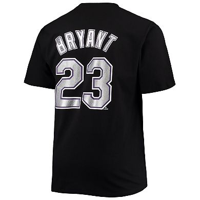 Men's Kris Bryant Black Colorado Rockies Big & Tall Name & Number T-Shirt
