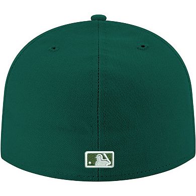 Men's New Era Green Philadelphia Phillies White Logo 59FIFTY Fitted Hat