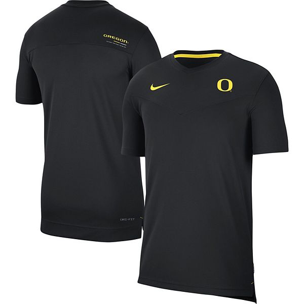 Men's Nike Black Oregon Ducks Coach UV Performance T-Shirt