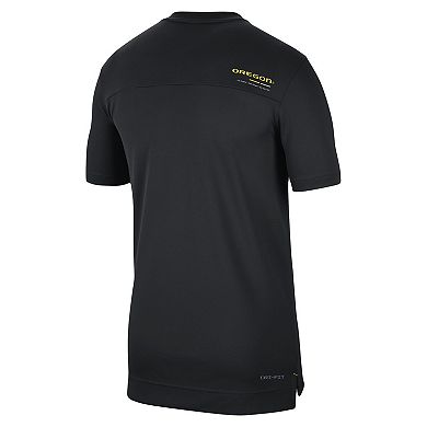 Men's Nike Black Oregon Ducks Coach UV Performance T-Shirt