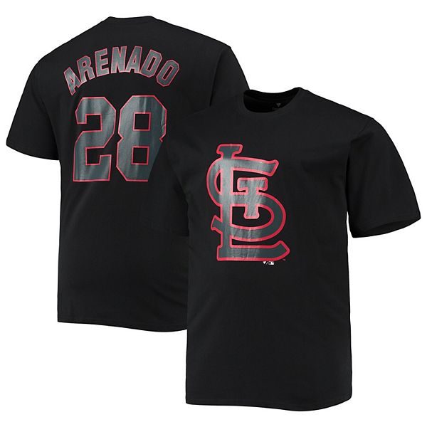 Men's Fanatics Branded Nolan Arenado Red St. Louis Cardinals Road Name & Number T-Shirt Size: Large