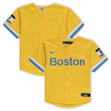 Toddler Nike Gold Boston Red Sox 2021 MLB City Connect Replica Team Jersey