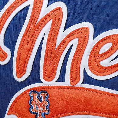 Women's Soft as a Grape Royal New York Mets Plus Size Side Split Pullover Hoodie