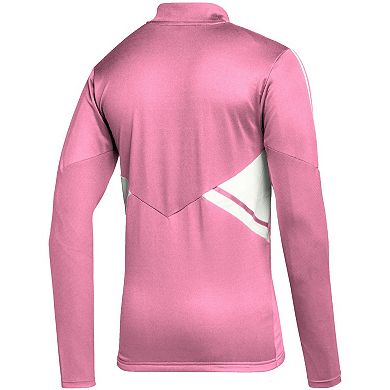 Men's adidas Pink Inter Miami CF Quarter-Zip AEROREADY Training Top