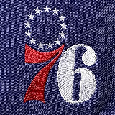 Men's Royal/Red Philadelphia 76ers Big & Tall Pieced Body Full-Zip Track Jacket