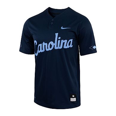 Men's Nike Navy North Carolina Tar Heels Two-Button Replica Baseball Jersey