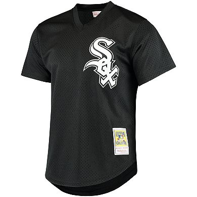 Men's Mitchell & Ness Frank Thomas Black Chicago White Sox Cooperstown Mesh Batting Practice Jersey