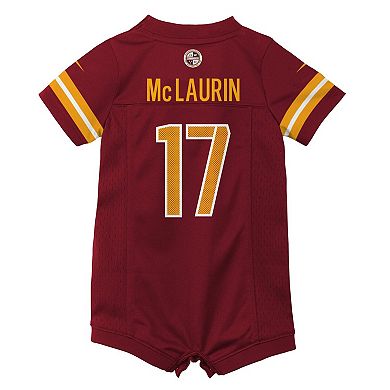 Newborn & Infant Nike Terry McLaurin Burgundy Washington Commanders Game Romper Jersey