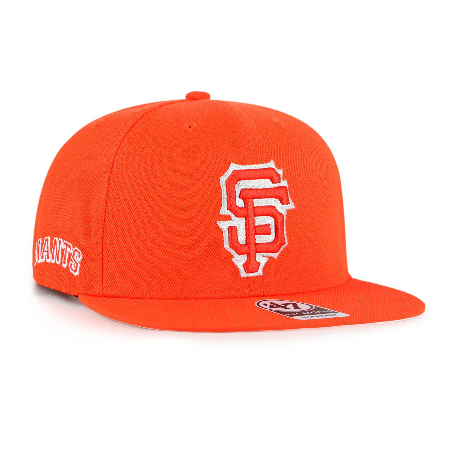 thumbnail image 2 of 47 Brand Men's San Francisco Giants Captain Snapback – Grey – Official MLB Cap 2 of 4