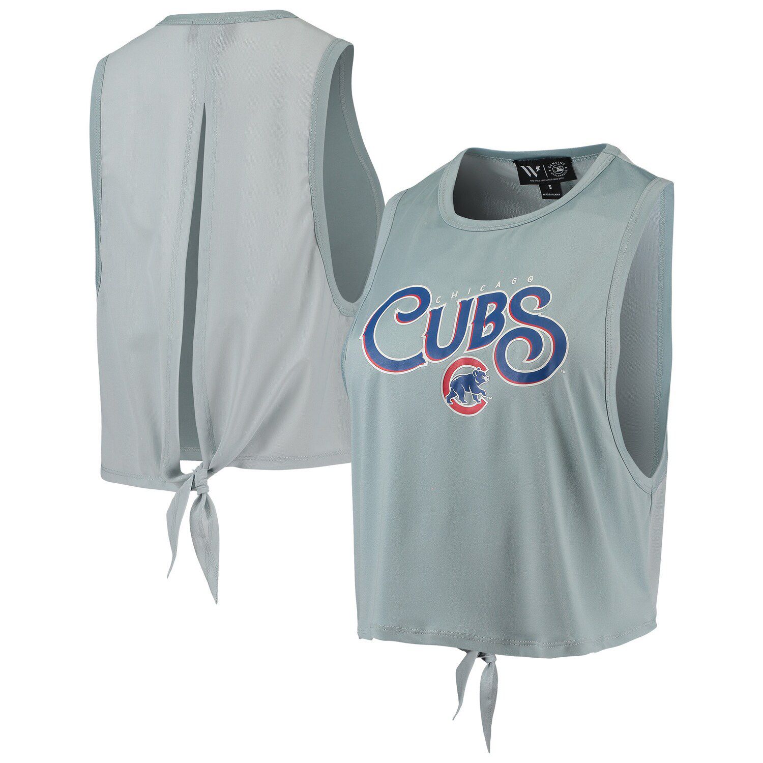 FOCO Women's Red, Royal Chicago Cubs Twist Back Tank Top