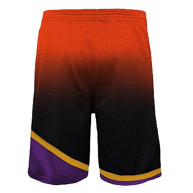 Youth Mitchell & Ness Orange/Black Phoenix Suns 1996/97 Hardwood Classics Fadeaway Reload 3.0 Swingman Shorts