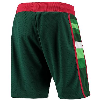 Men's Mitchell & Ness Green Milwaukee Bucks 1983-84 Hardwood Classics Authentic Shorts