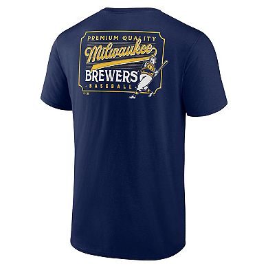 Men's Fanatics Branded Navy Milwaukee Brewers Iconic Bring It T-Shirt