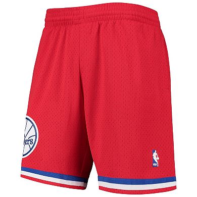 Men's Mitchell & Ness Red Philadelphia 76ers 2002-03 Hardwood Classics Swingman Shorts