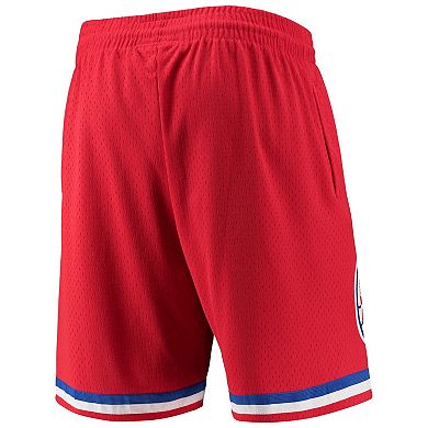 Men's Mitchell & Ness Red Philadelphia 76ers 2002-03 Hardwood Classics Swingman Shorts