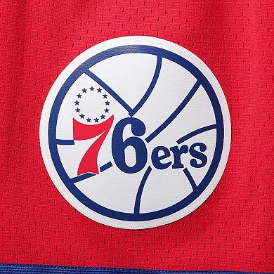 Men's Mitchell & Ness Red Philadelphia 76ers 2002-03 Hardwood Classics Swingman Shorts