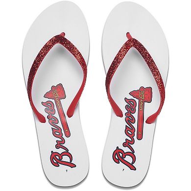 Women's REEF Atlanta Braves Stargazer Flip Flops