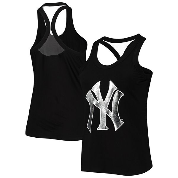 New York Yankees The Wild Collective Women's Crop Top - Black