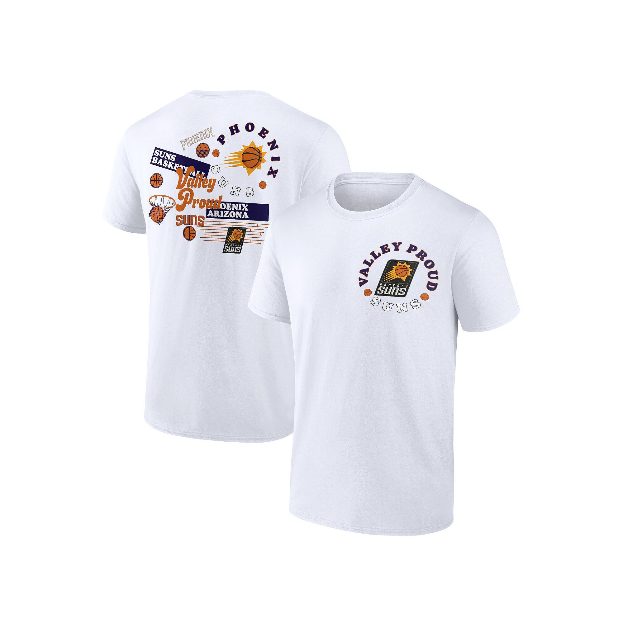 Mens Fanatics Branded White Phoenix Suns Street Collective T-Shirt, Size: 