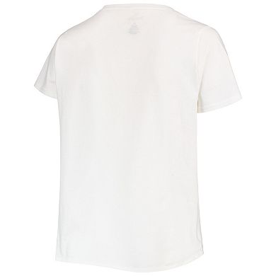 Women's White San Francisco Giants Plus Size Pride Scoop Neck T-Shirt