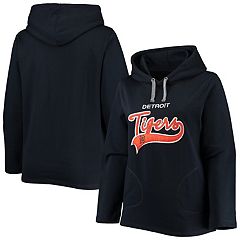 Profile Detroit Tigers Women's Plus Size Pullover Hoodie - Heather Gray