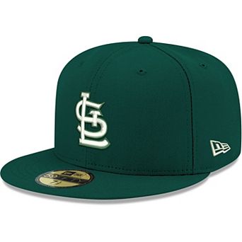 Men's New Era Green St. Louis Cardinals White Logo 59FIFTY Fitted Hat