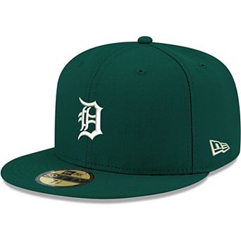 Men's New Era Green Detroit Tigers White Logo 59FIFTY Fitted Hat